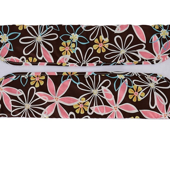 NEW Ah Goo Baby Plush Pad Memory Foam Portable (Retro Daisy) - Picture 4 of 8